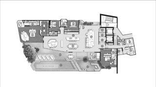 Penthouse floor plan, 5 bedrooms in Hythe condominium No. 11024